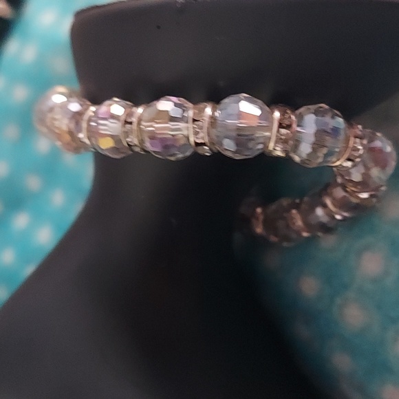 4 PC Crystal Beaded Faceted Rhinestone Stretch bracelets - Picture 10 of 11
